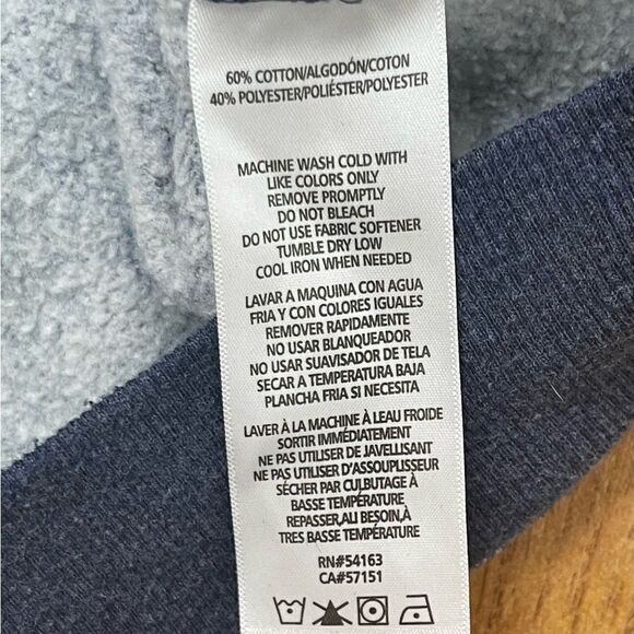 Tommy Hilfiger Sport Womens Cropped Hoodie Sweatshirt Pullover Top Stars Small P - Picture 4 of 8